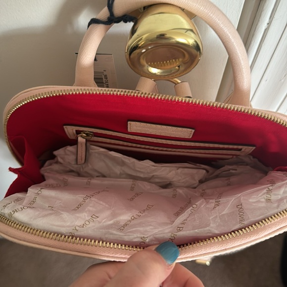 Dooney & Bourke Light Pink Zip Bookbag - Picture 4 of 4
